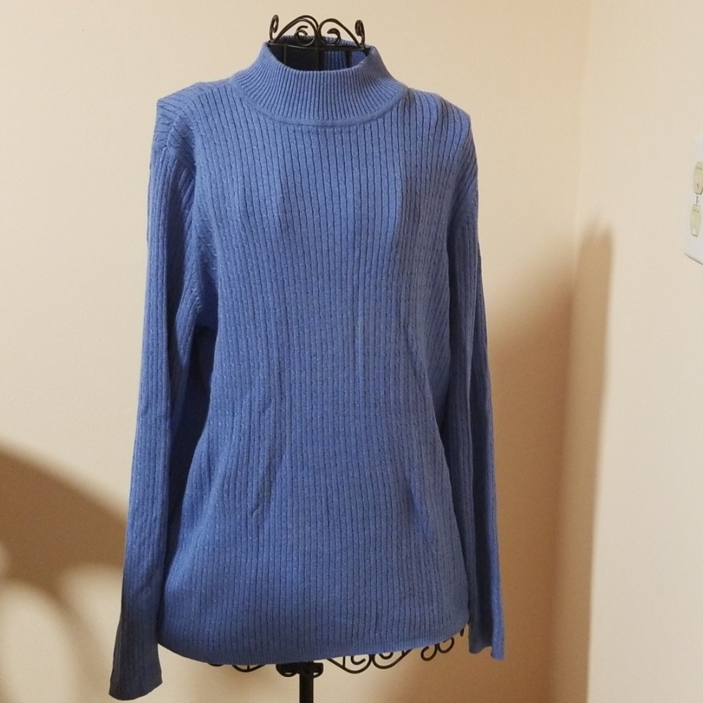 Kim Rogers mock turtleneck sweater size L